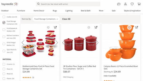 Food containers on Hayneedle's page.