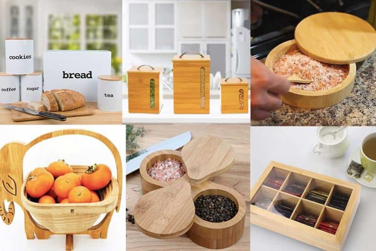 A collage of fantastic bamboo food containers, 10 Fantastic Bamboo Food Containers You Should Check Out