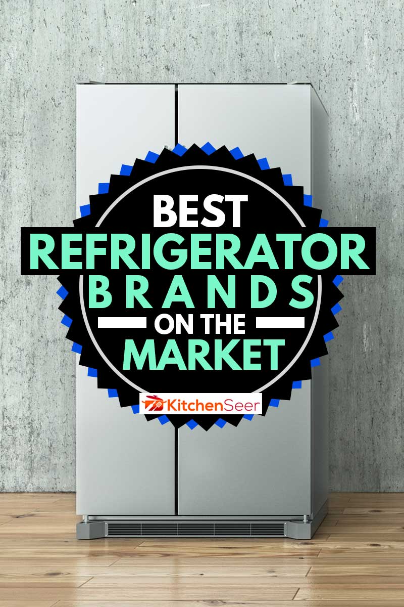 Modern Stainless Steel Refrigerator on a concrete wall and on a wooden floor, Best Refrigerator Brands On The Market