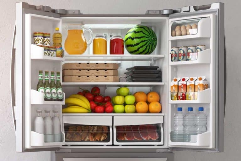 Open refrigerator full of food and drinks, How Do You Measure Refrigerator Liters?