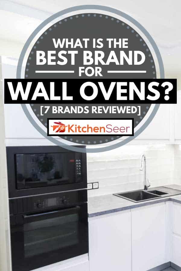 Modern compact white kitchen with gas stove and wall oven, What is the Best Brand For Wall Ovens? [7 brands reviewed]