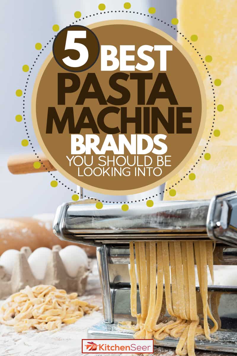 A pasta making machine making pasta with all the needed ingredients on the side, 5 Best Pasta Machine Brands You Should be Looking Into