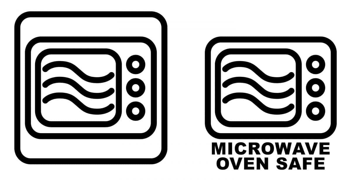 A microwave safe sign