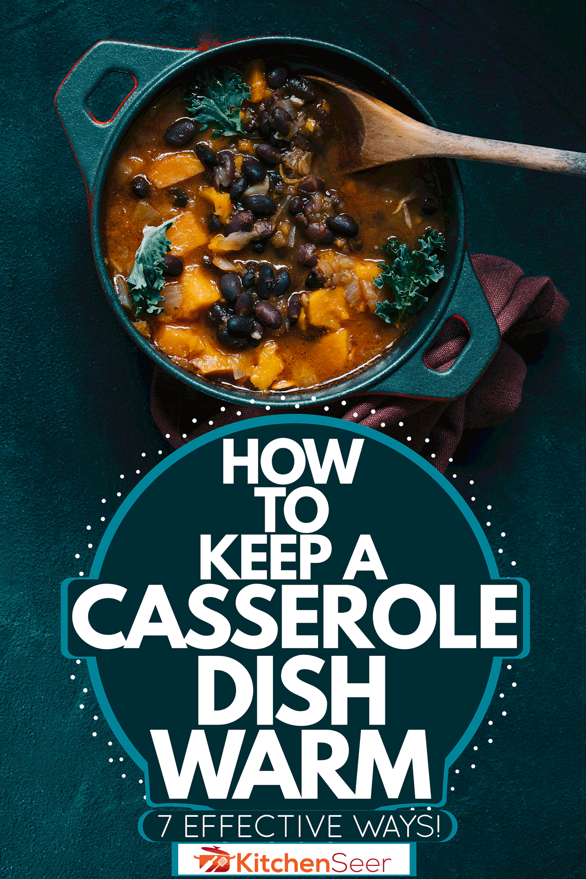 A casserole dish with pumpkin and black beans, How To Keep A Casserole Dish Warm [7 Effective Ways!]