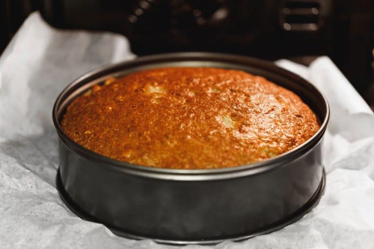A delicious freshly baked caramel cake on a springform pan, How Big Is A Standard Springform Pan?