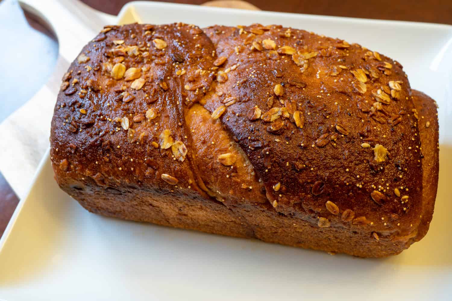Homemade whole grain bread made with 11 whole grains