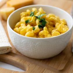 Macaroni and Cheese American comfort food placed on top of a chopping board, 6 Best Oven-Safe Serving Bowls For Your Home