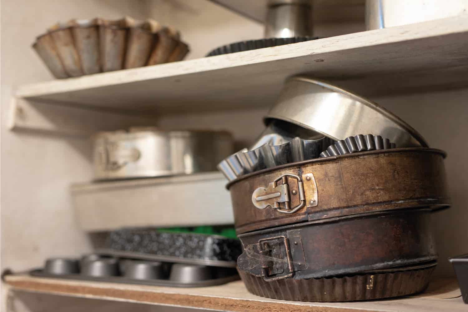 Baking accessories in an old kitchen