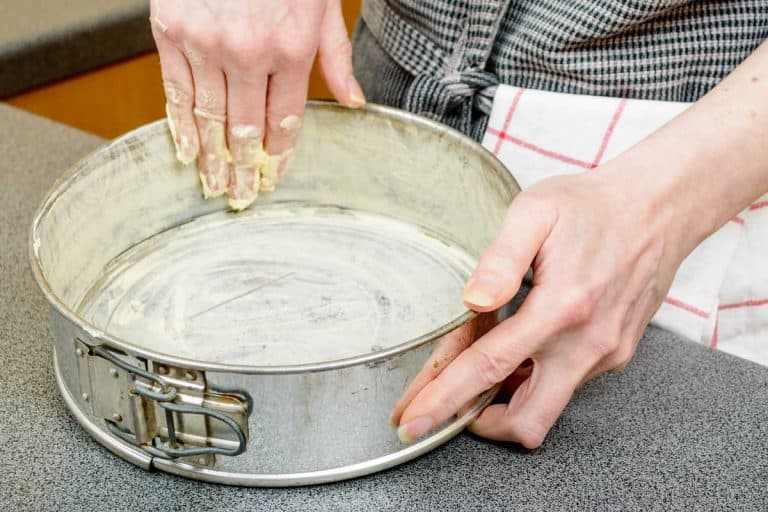 Smearing butter on a springform pan for baking cake, Should You Grease or Line a Springform Pan