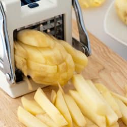 Slicing potatoes using a food processor, How To Cut French Fries With A Food Processor