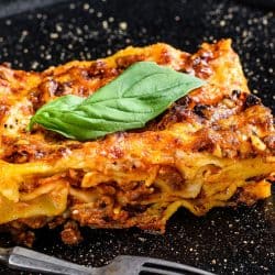 Homemade Italian Lasagna with Tomato Sauce and Beef, Homemade Italian Lasagna with Tomato Sauce and Beef