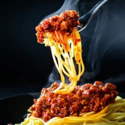 Italian spaghetti with a bolognese meat sauce.Italian food concept, For How Long Should You Cook Spaghetti?