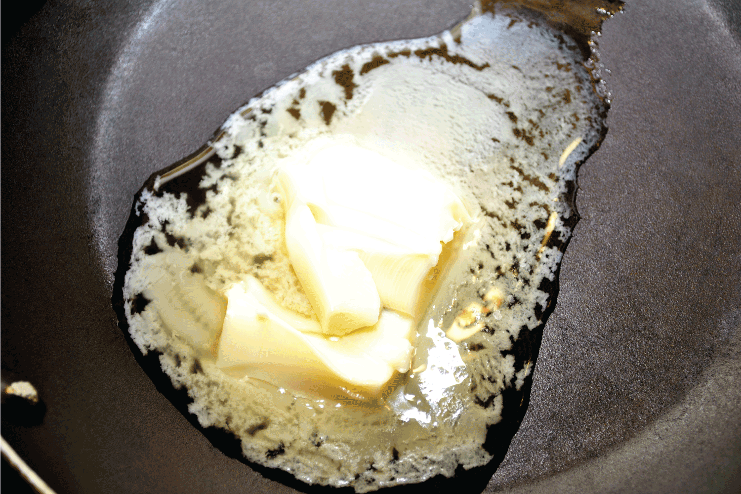 Sweet Butter Melting in a Fry Pan