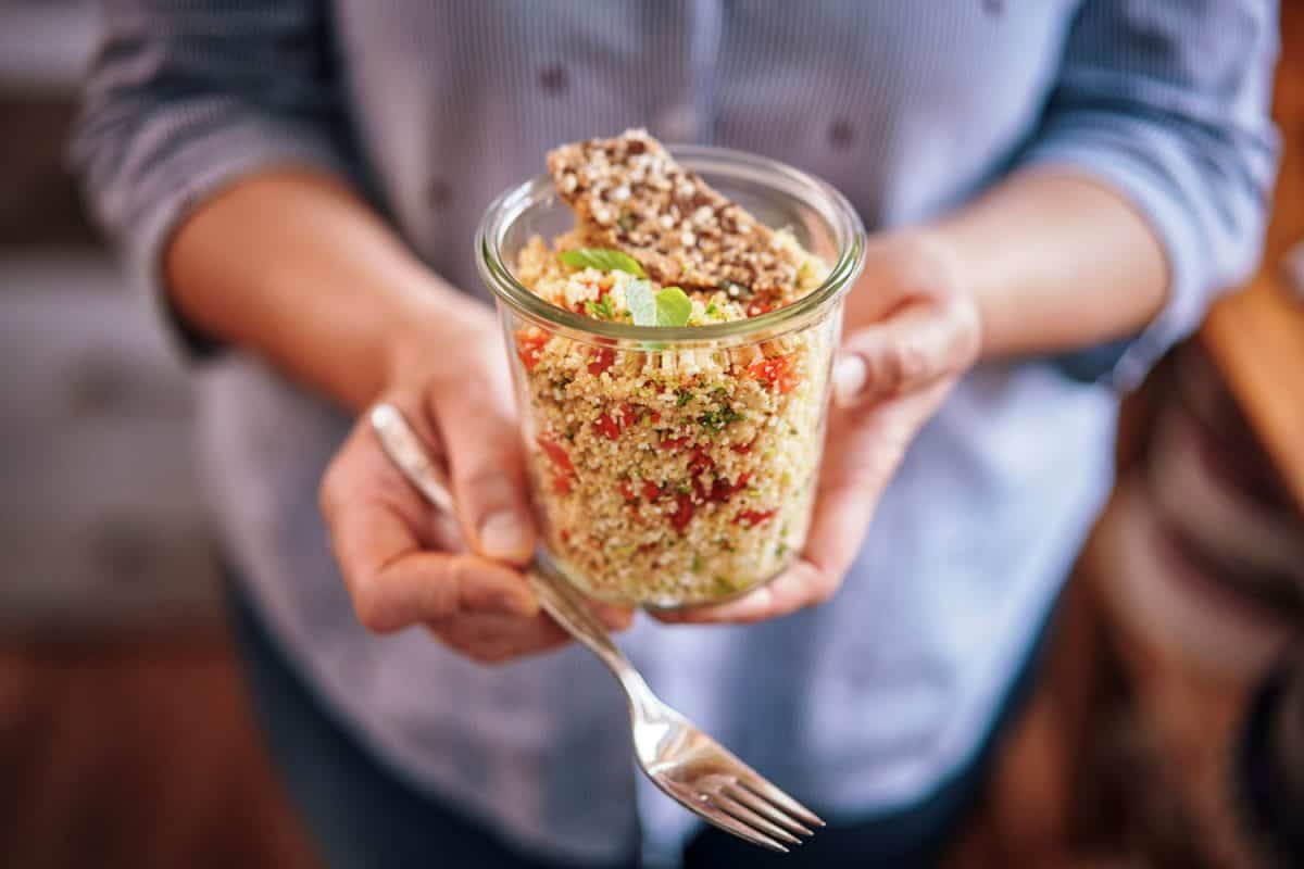 Healthy Quinoa Salad in a Jar