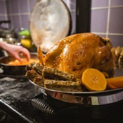 Roasting a turkey with oranges and other breads on the side, What Can I Use Instead Of A Turkey Baster?