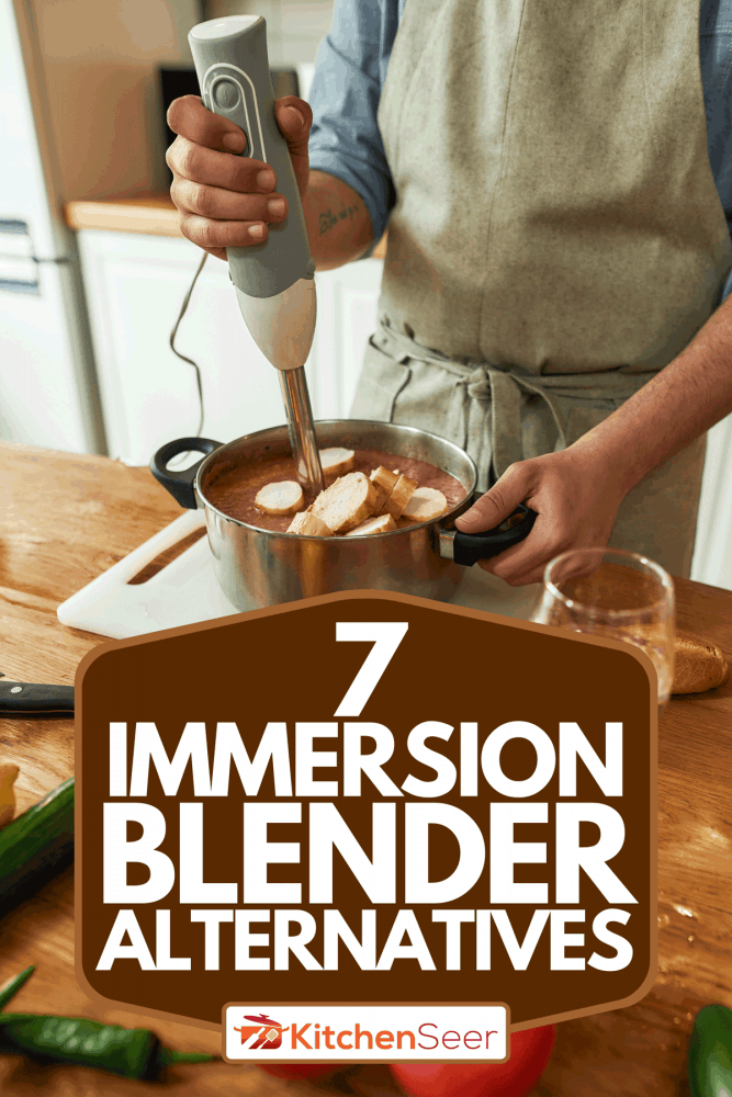 A cropped shot of a chef cook using hand blender, 7 Immersion Blender Alternatives