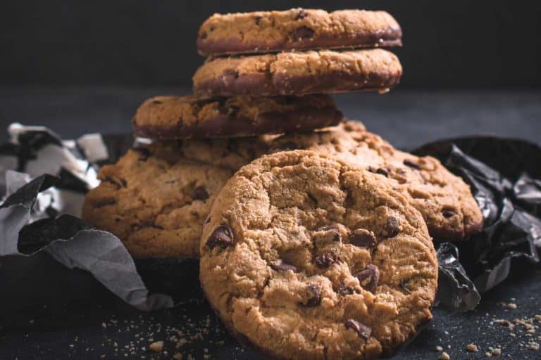 Chocolate chip cookies on black background, How Much Butter To Use In Chocolate Chip Cookies?