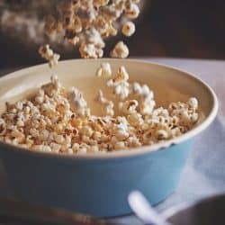 Freshly cooked popcorn transferred in a small pot, Can You Pop Popcorn Without Oil?