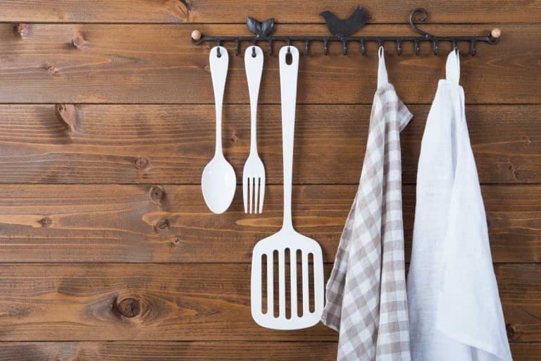 Hanging kitchen towels and kitchen utensils, Where To Hang Kitchen Towels - 5 Great Ideas!