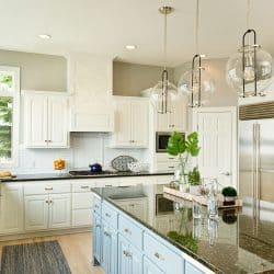 Modern Kitchen design with open concept and bar counter, How Deep Are Kitchen Cabinets And Countertops?
