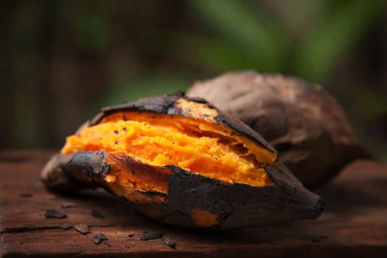 Oven baked sweet potatoes cooled outside, How Long To Bake Sweet Potatoes - All You Need To Know For The Perfect Potato!