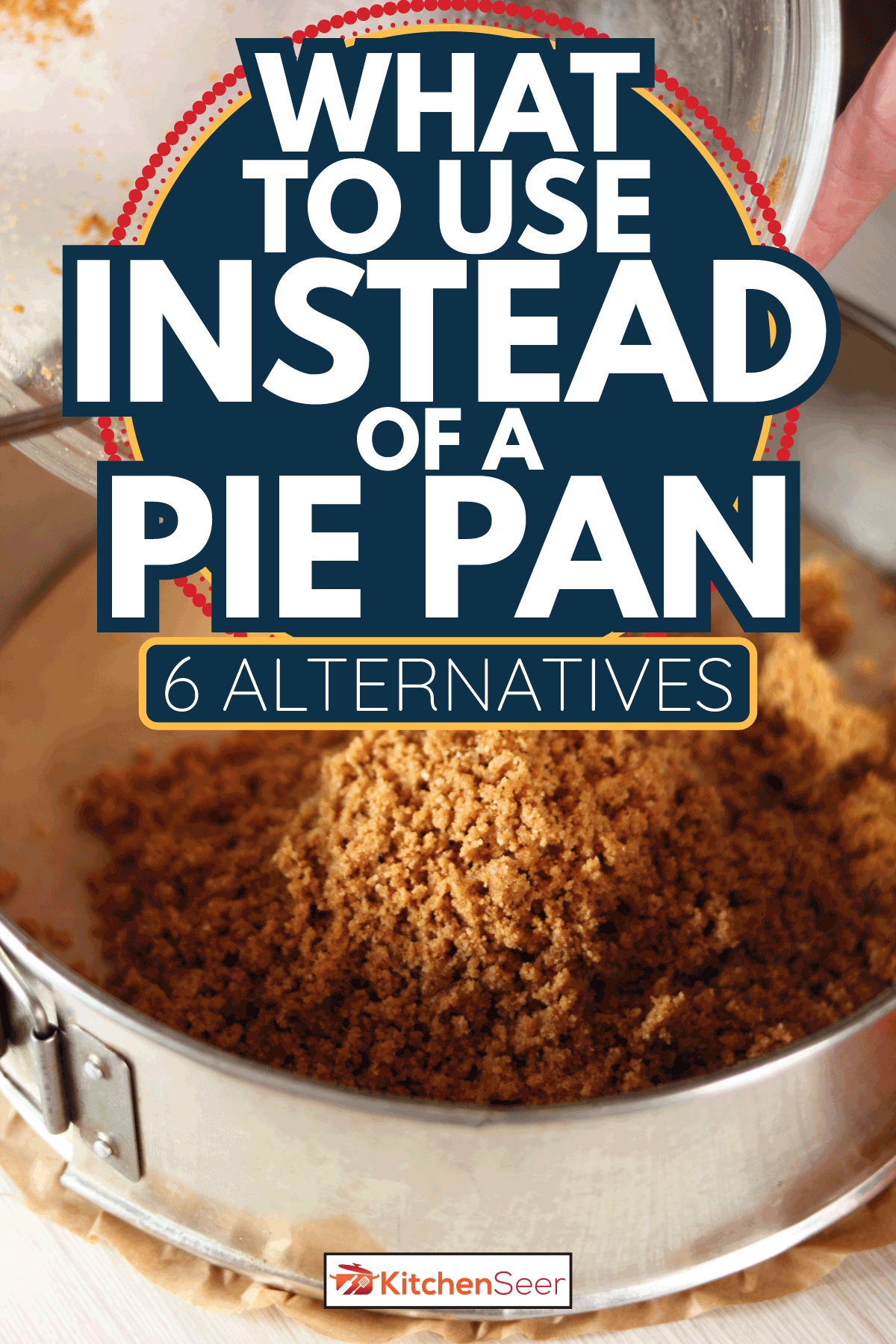 Transfer cookies mixture into baking pan. Making frozen strawberry cheesecake. What To Use Instead Of A Pie Pan [6 Alternatives]