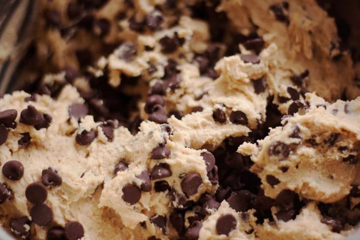 An up close photo of delicious chocolate chips
