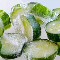 Frozen fresh green cucumber slices, How To Defrost Frozen Cucumbers