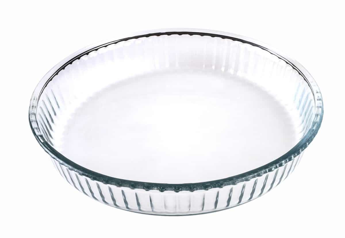 Glass container for baking