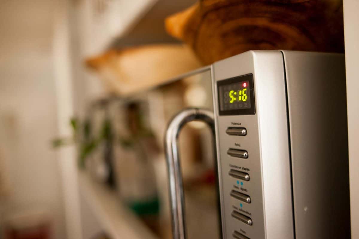 Microwave on timer