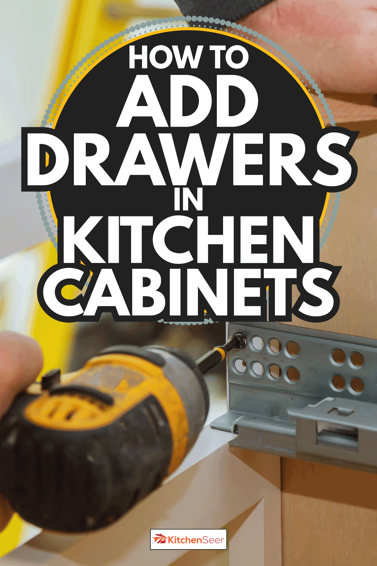 Mounting furniture with screwdriver fixing cabinet drawers roller adjustment. How To Add Drawers In Kitchen Cabinets