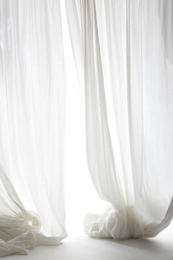 Photo of white curtain