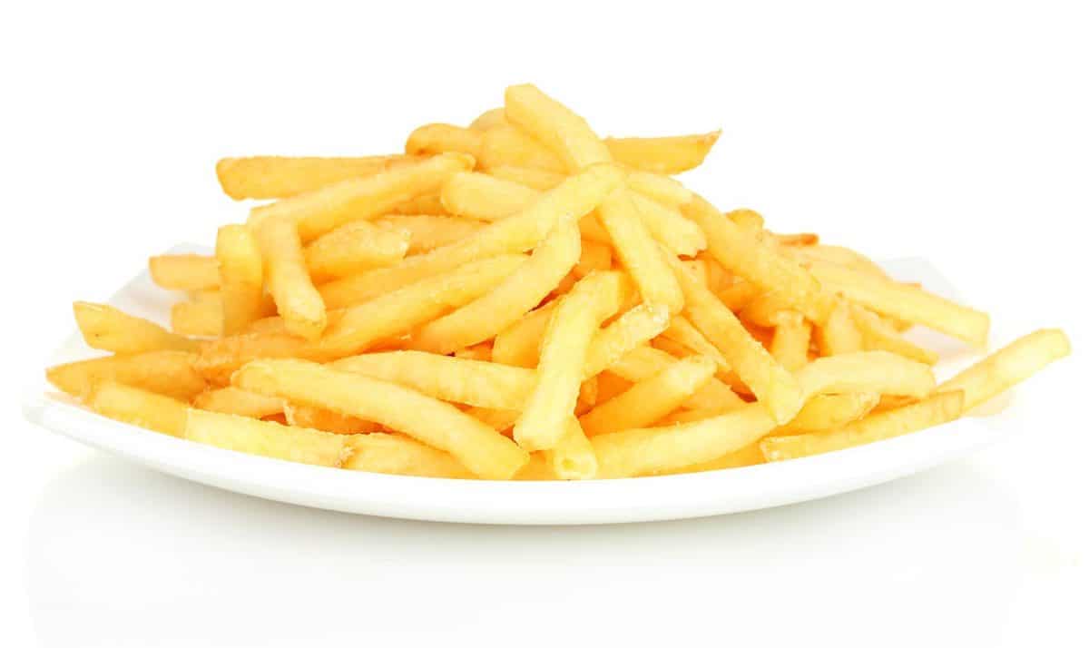 Potato fries in a plate