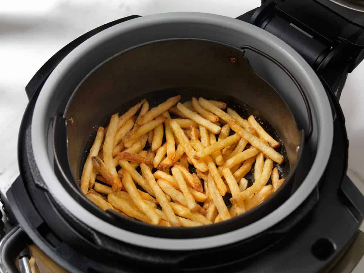 Air fried, crispy French fries