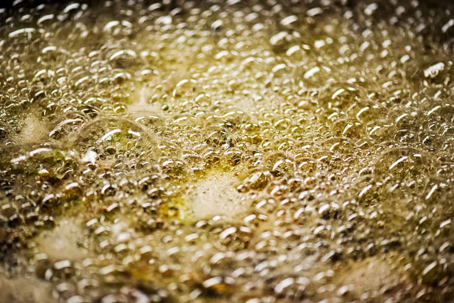 Boiling oil background.