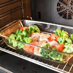 Dish with raw turkey spice on a glass bowl in an oven, Are Duralex Bowls Oven-Safe?