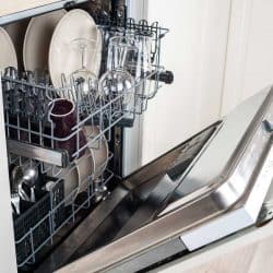 Dishwasher close-up with washed dishes, How Long Should A Bosch Dishwasher Cycle Run?