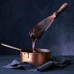 Floating wish dipped into copper pot of chocolate ganache, Are Copper Pans Oven Safe?