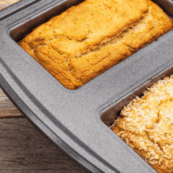 Freshly baked coconut bread in a mini loaf pan. How Long Does It Take To Bake In Mini Loaf Pans