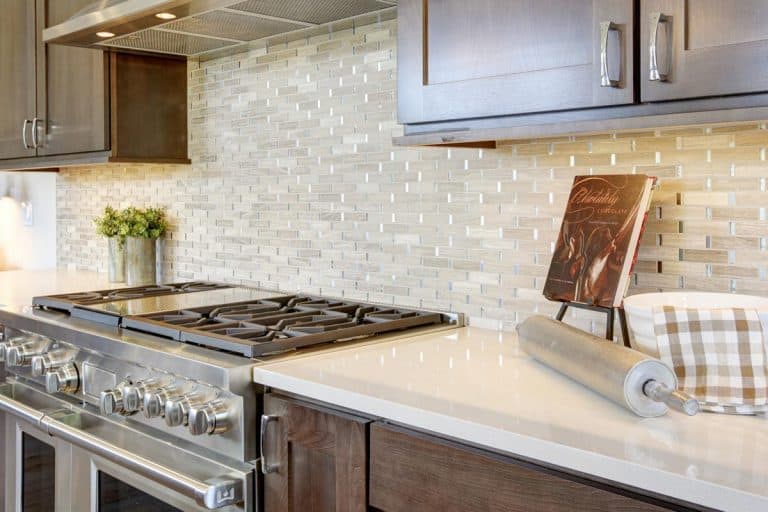 Luxury kitchen with stainless steel hood, 21 Rustic Kitchen Backsplash Ideas That You'll Love