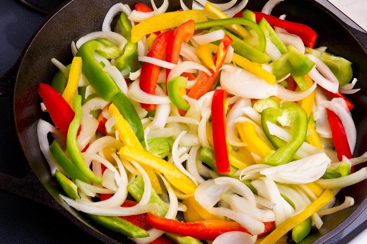 Sauteed vegetables, onions and peppers