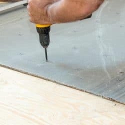 Screwing-cement-board-to-the-subfloor,-Do-Kitchen-Cabinets-Sit-On-Subfloors