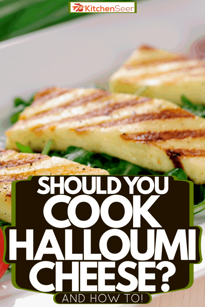 Delicious salad halloumi cheese with asparagus leaves and cherry tomatoes, Should You Cook Halloumi Cheese? [And How To!]