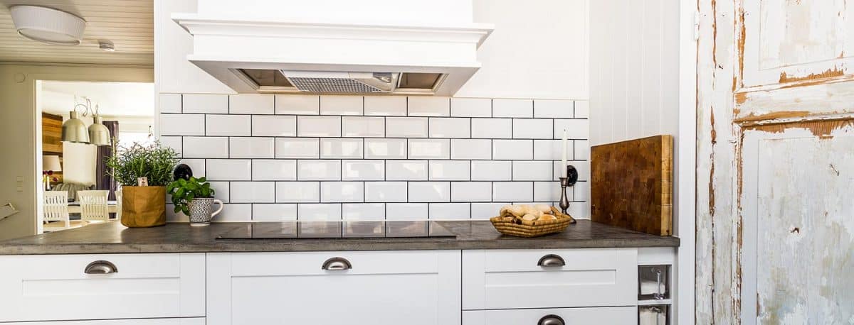 Stylish kitchen sink white fancy clean interior