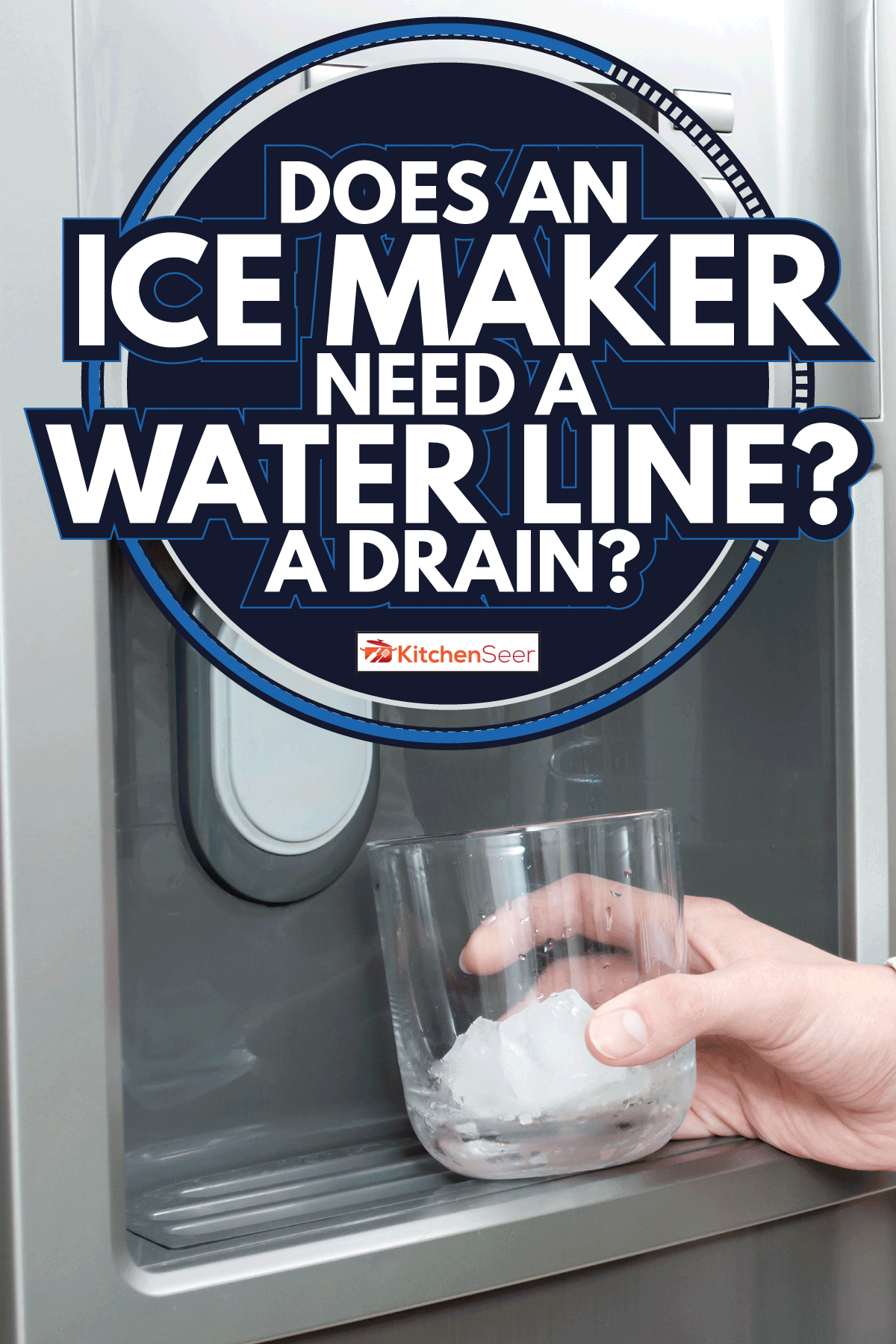 Woman puts ice cubes into the glass. Does An Ice Maker Need A Water Line A Drain