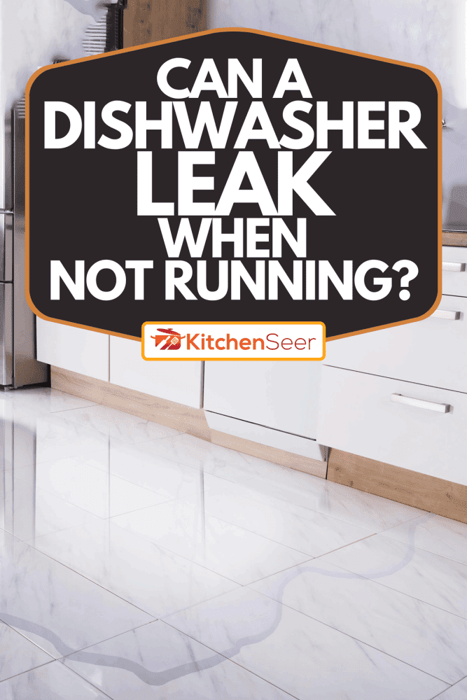 A flooded floor on the kitchen, Can A Dishwasher Leak When Not Running?