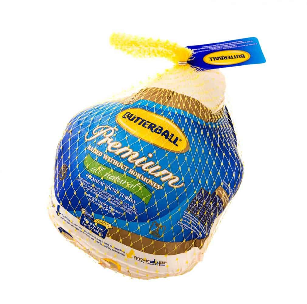 Frozen butterball turkey