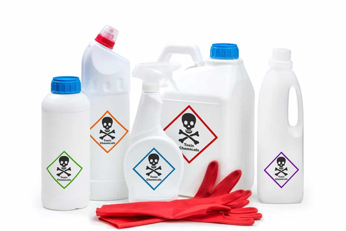Chemical cleaning or toxic product