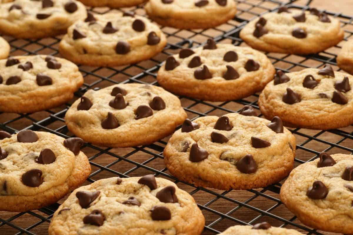 Cookies baked with Hershey's kisses