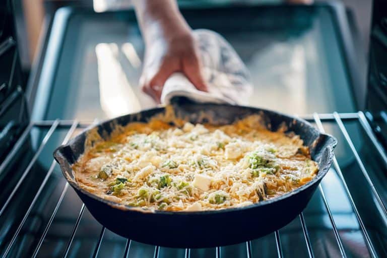 Preparing frittata with green asparagus, Are Non-Stick Pans Oven-Safe?